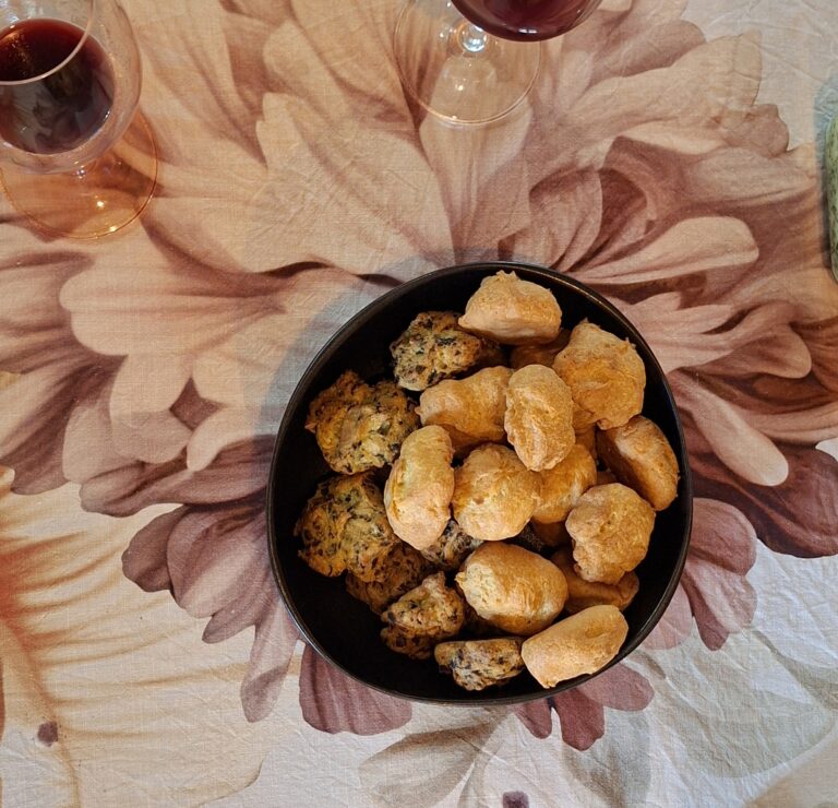 Gougère in a bol 5 traditional burgundy dishes.